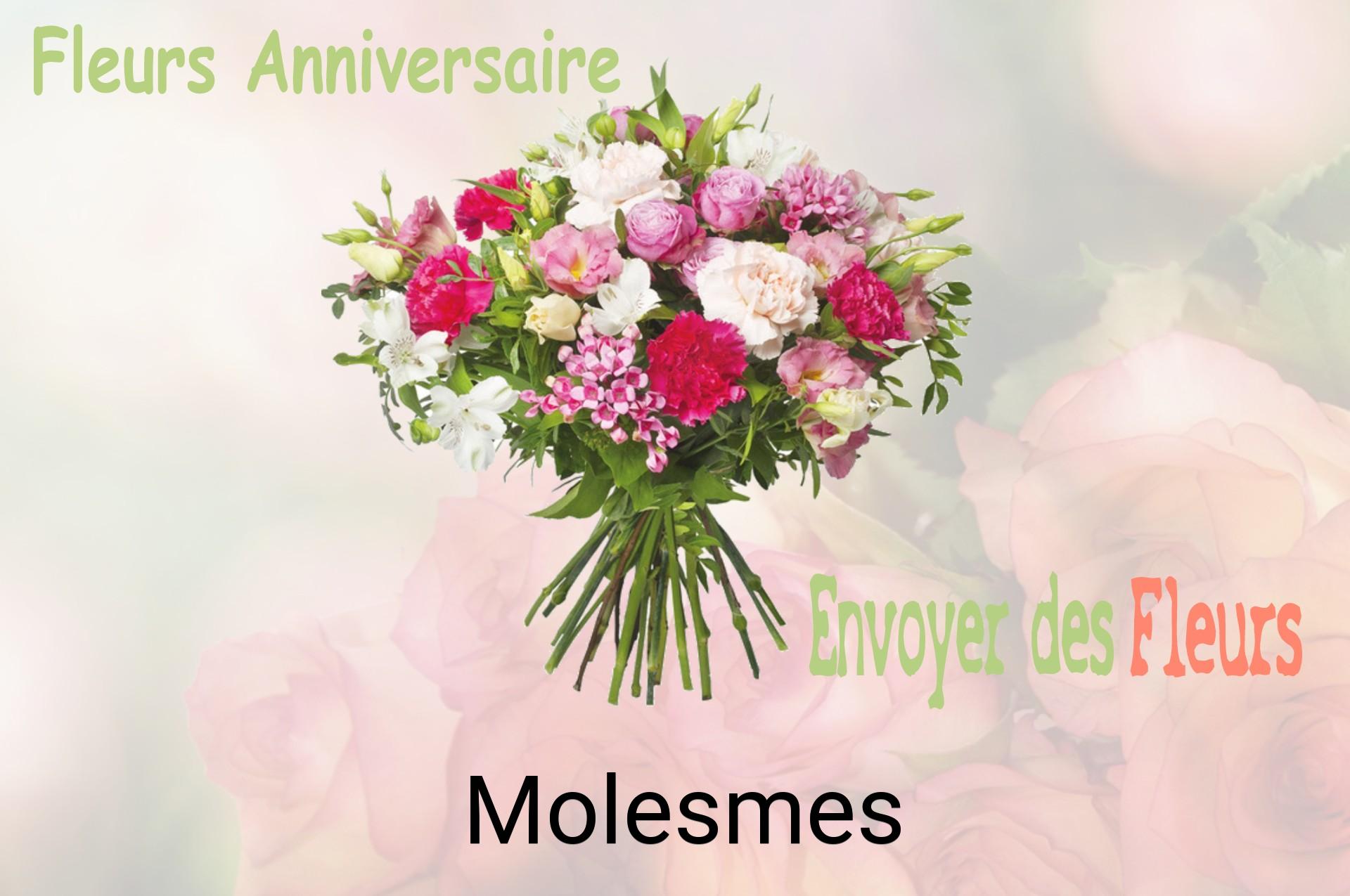 Bouquet de fleurs d’anniversaire livré à Molesmes